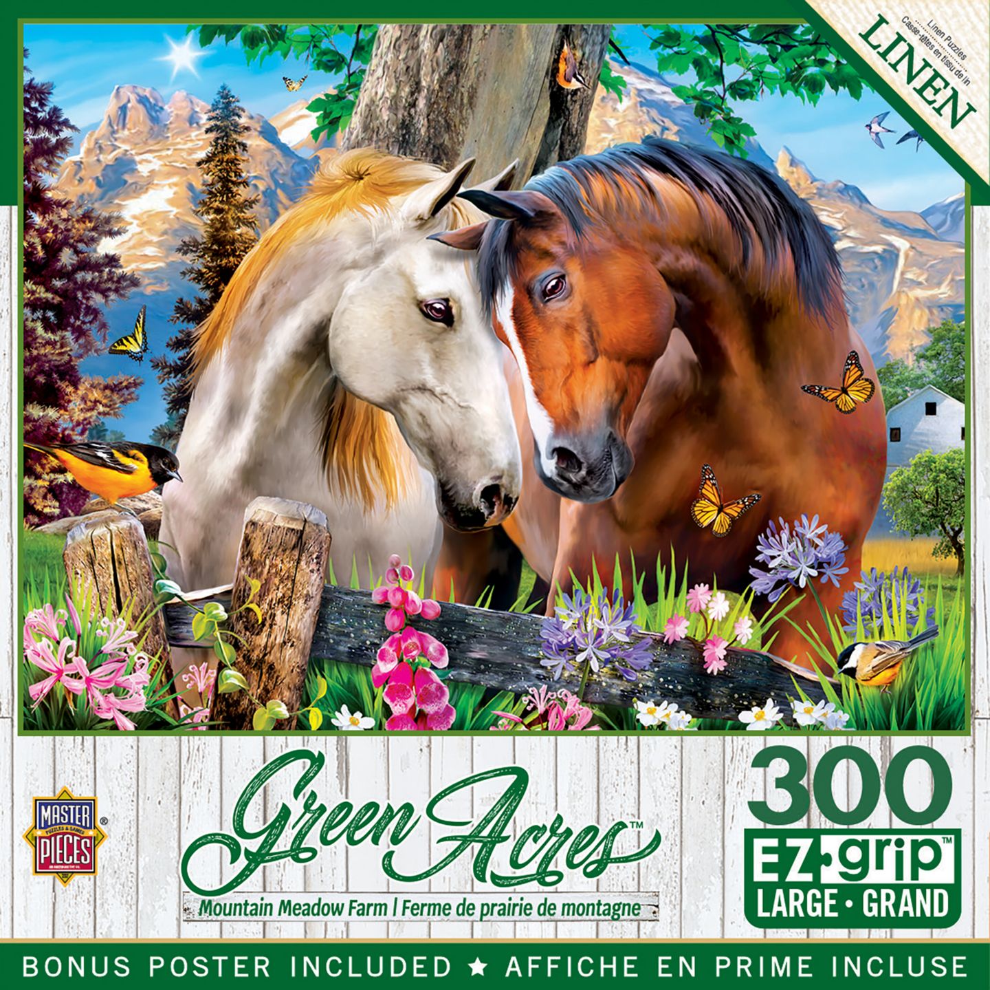 Детские игрушки Masterpieces Green Acres - Mountain Meadow Farm 300-Piece Puzzle, Ages 11+, цвет: Разноцветный — фото 1
