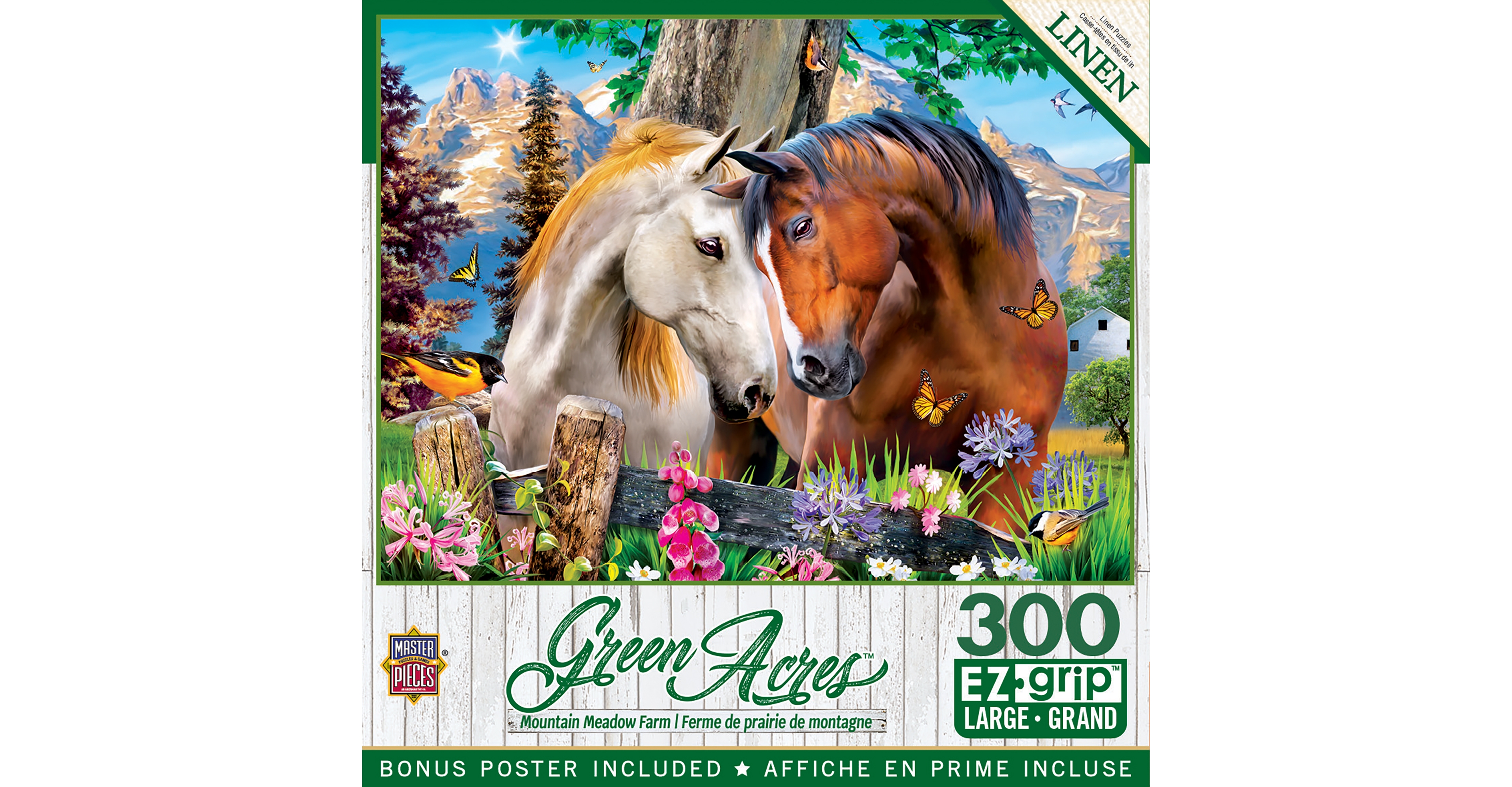 Masterpieces Green Acres - Mountain Meadow Farm 300 Piece Ez Grip Puzzle