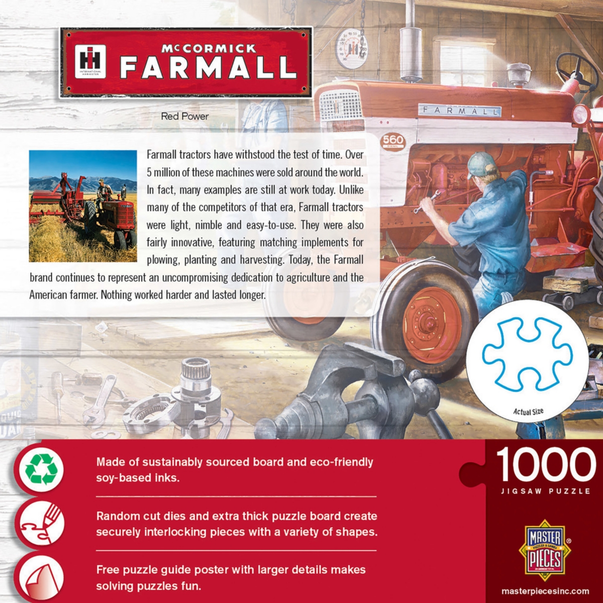 Masterpieces Farmall - Red Power 1000 Piece Jigsaw Puzzle for Adults