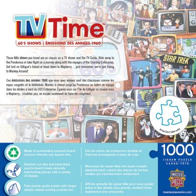MasterPieces TV Time - 60's Shows 1000 Piece Jigsaw Puzzle for Adults