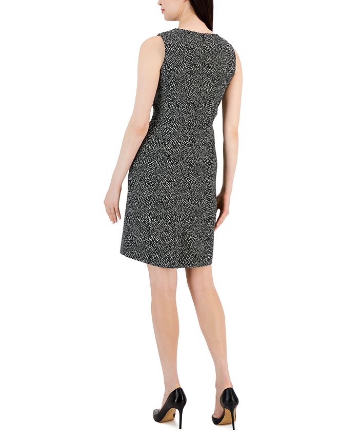 Ana Sleeveless Jacquard Denim Dress main image 0