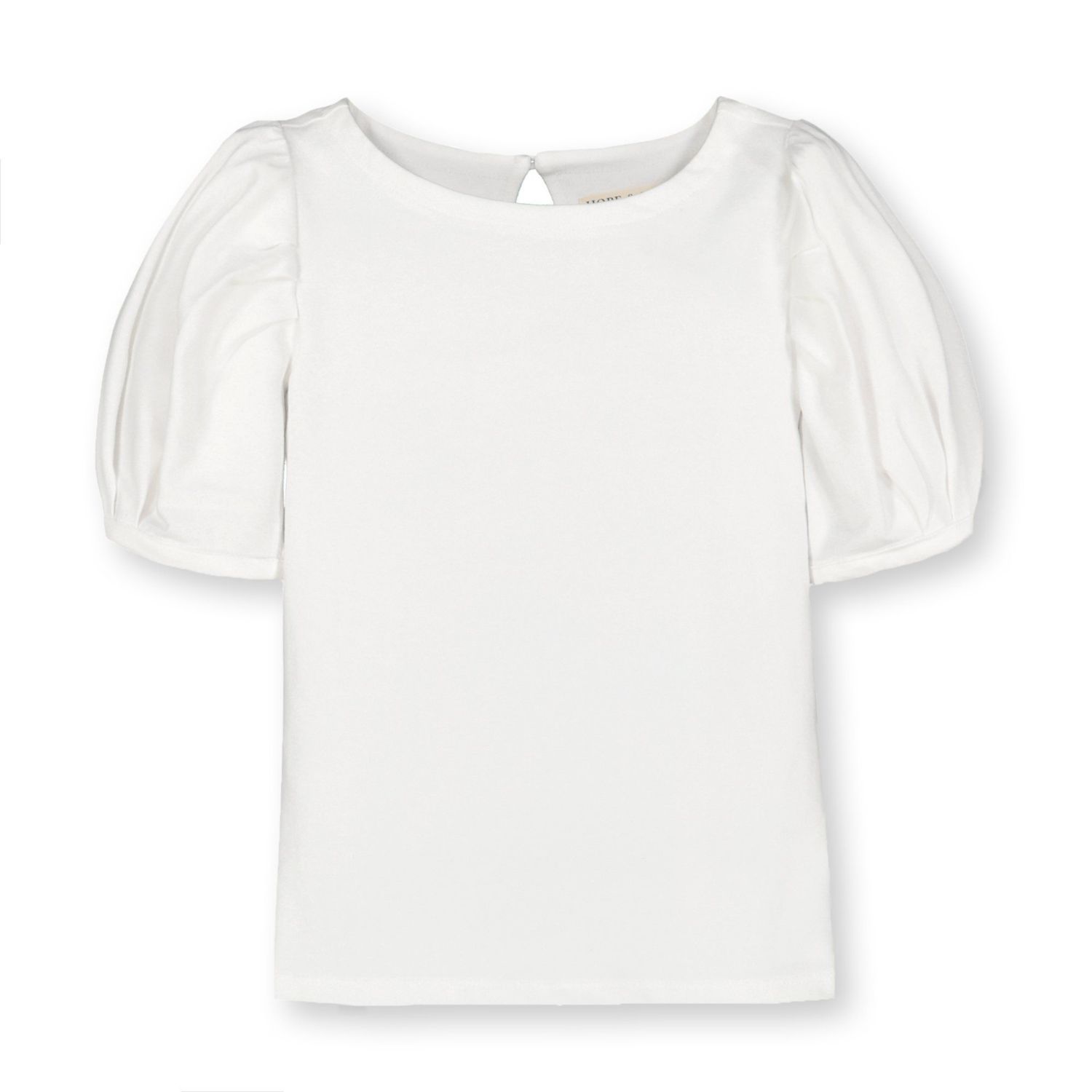 Baby Girls Hope and Henry Short Sleeve Knit Top with Sleeve Details