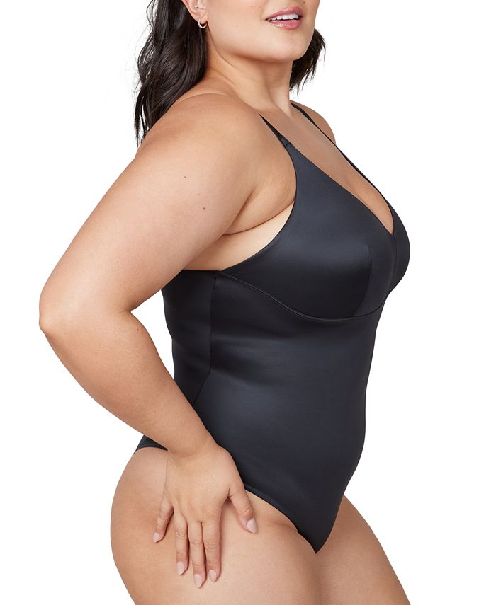 SPANX Shaping Satin Thong Bodysuit 10322R Macy's