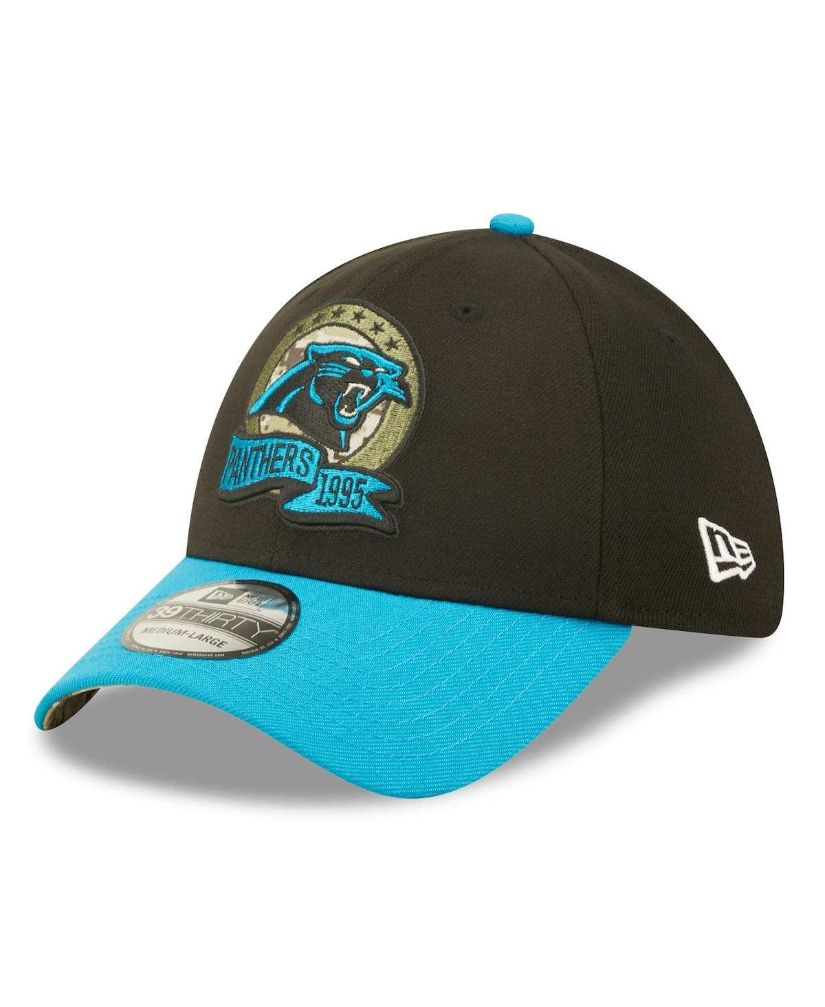 Men's New Era Blue Carolina Panthers 2022 Salute To Service 39THIRTY Flex Hat - Blue