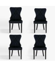 Macy's black online dining chairs