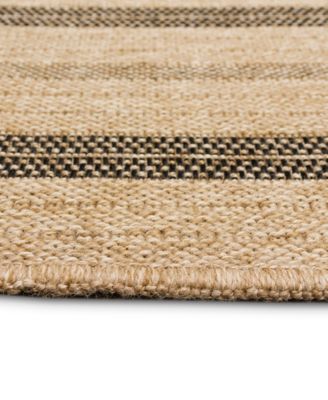 Sahara Multi Border 7'10" x 9'10" Outdoor Area Rug