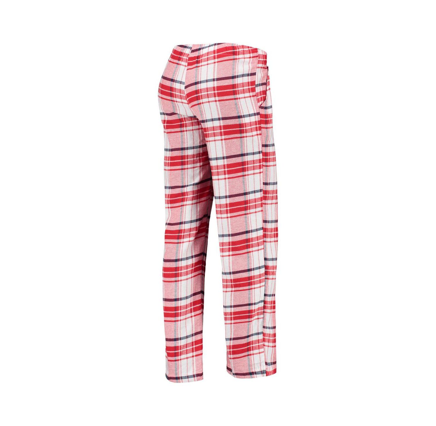 Women's Red and Navy Washington Nationals Accolade Flannel Pants