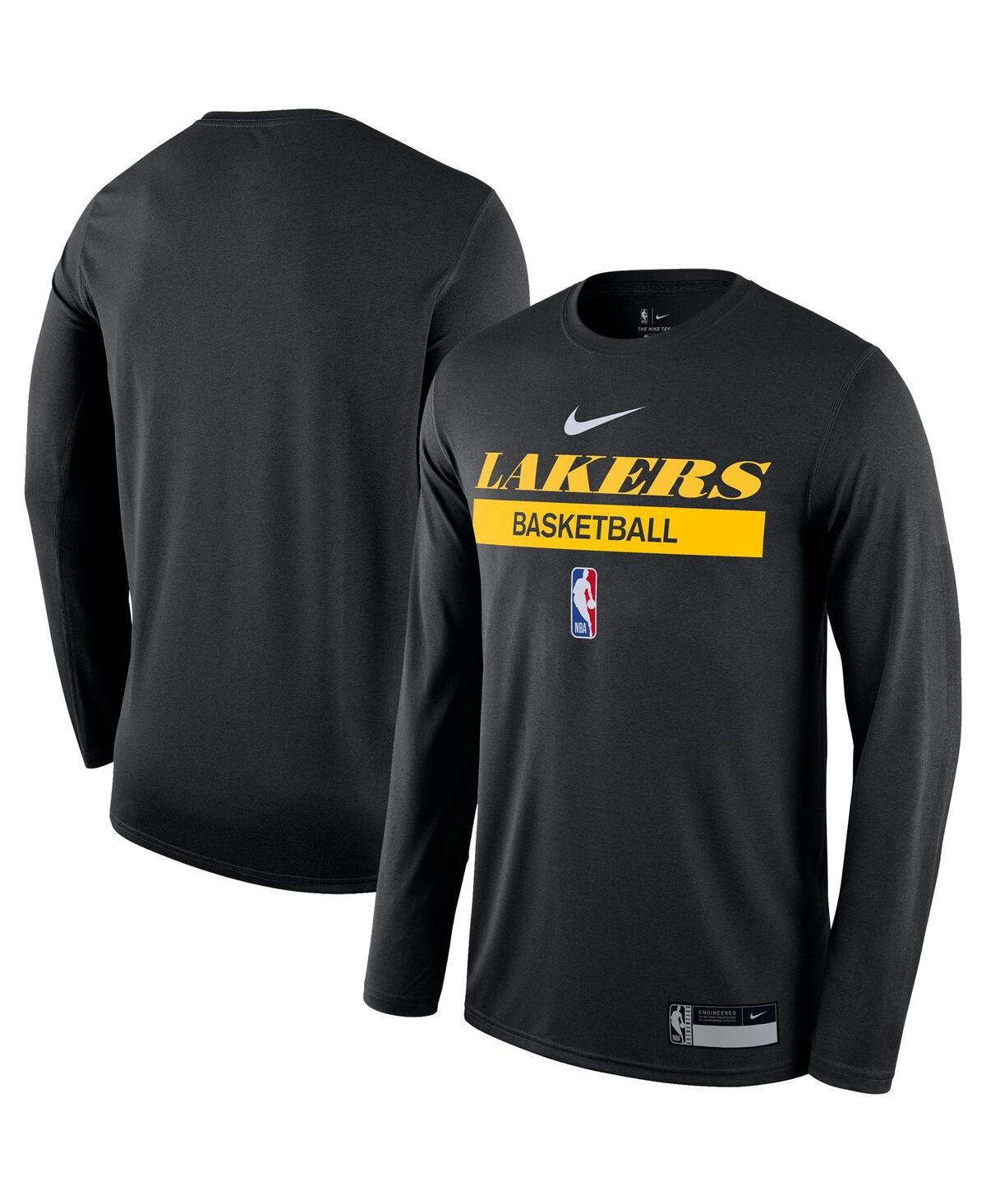 Men's Nike Black Los Angeles Lakers 2022/23 Legend On-Court Practice Performance Long Sleeve T-shirt