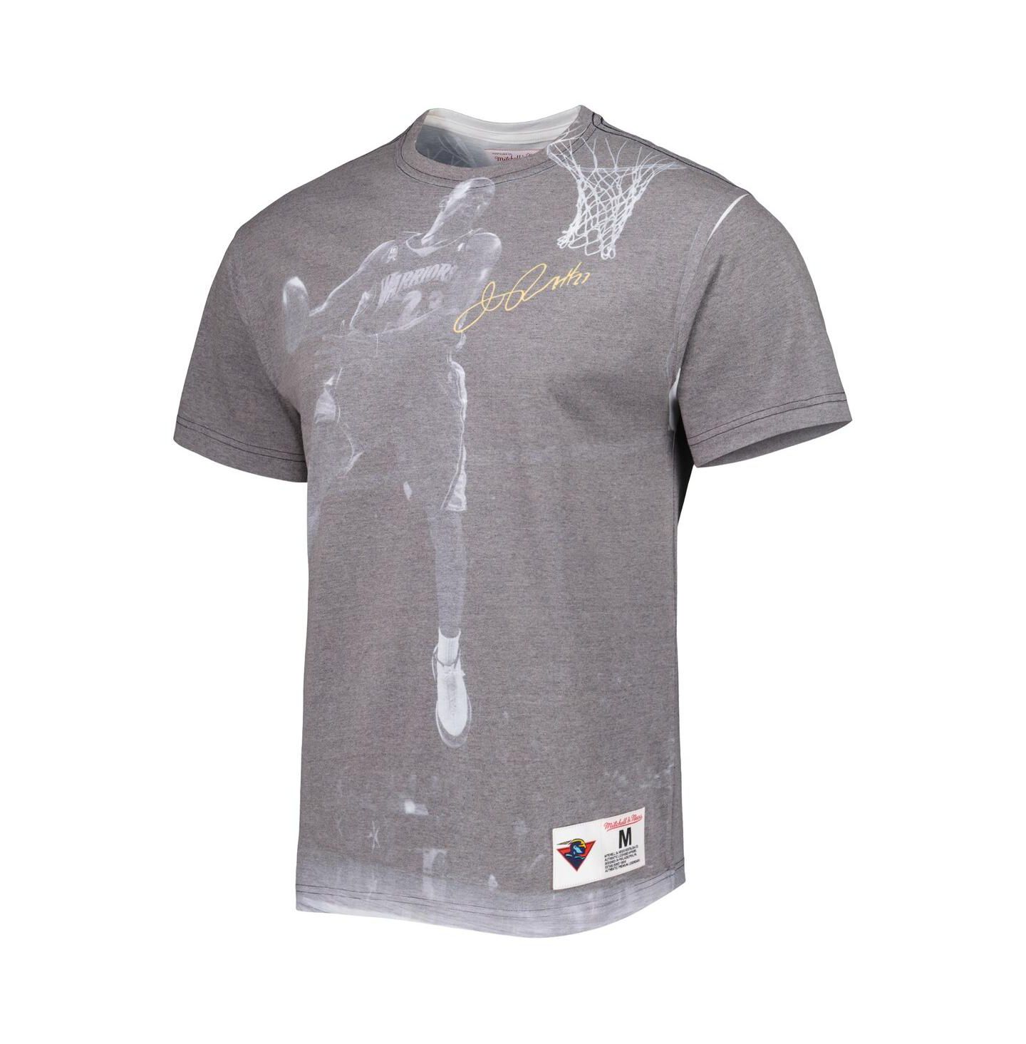 Мужская футболка Mitchell & Ness Jason Richardson Gray Golden State Warriors Above The Rim Sublimated — фото 3
