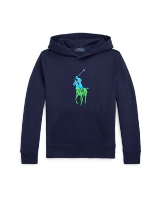 Big Pony Red White And Blue Polo Hoodie Ralph Lauren Boy's