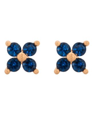 Women's Teeny Tiny Sapphire Cluster Studs