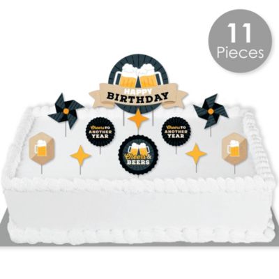 Happy Birthday Cake Decorating Set Für Alter 1-5 – Inklusive Magnetische Ballons, Kerzen & Geburtstagsabzeichen