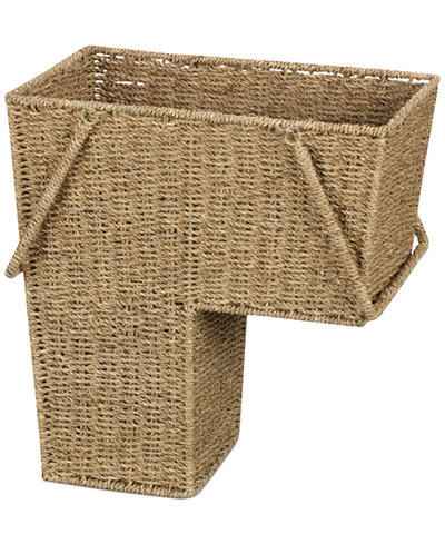 Household Essentials Seagrass Stair Basket with Handles