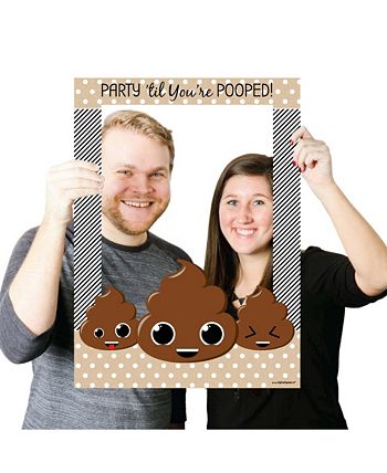 Big Dot of Happiness Party 'Til You're Pooped - Poop Emoji Selfie Photo ...