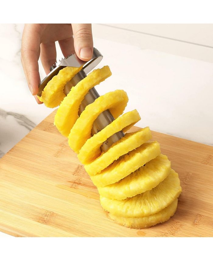 Zulay Kitchen Detachable Handle Pineapple Corer and Slicer Tool Set