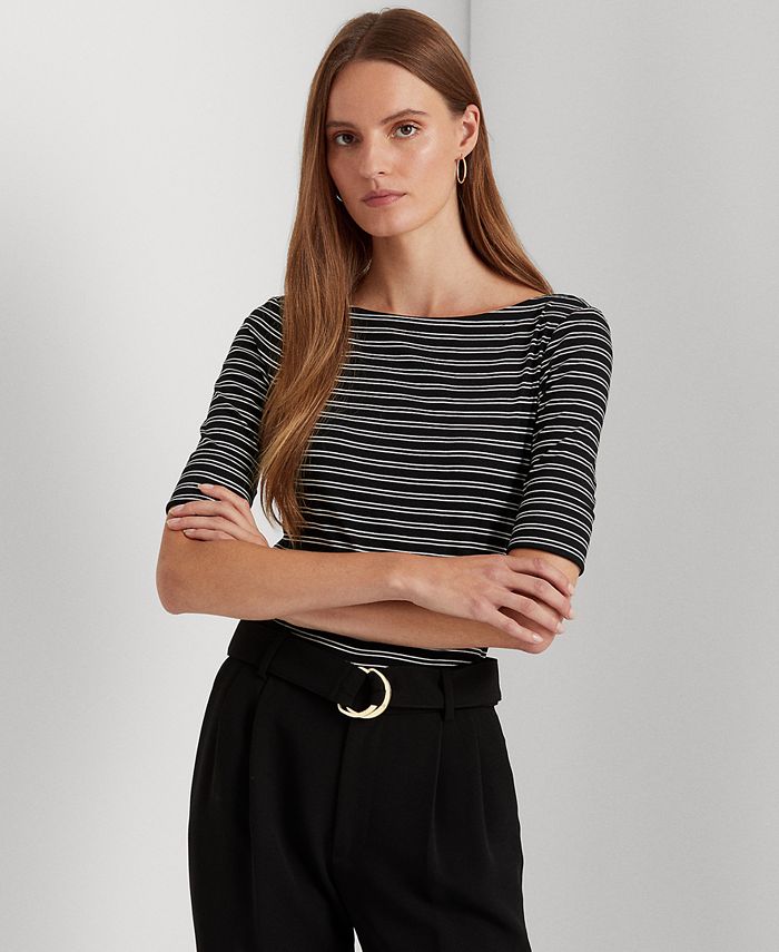 Stripe Accent Monogram Shirt Dress - Women - Ready-to-Wear