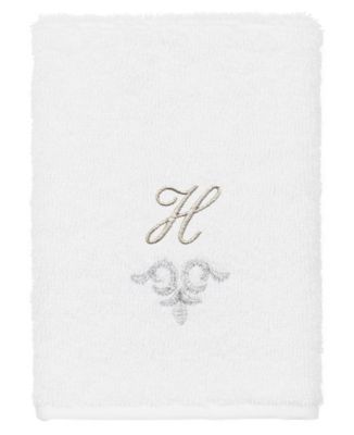 Turkish Cotton Monica Embellished Towel 3 Piece Set - White