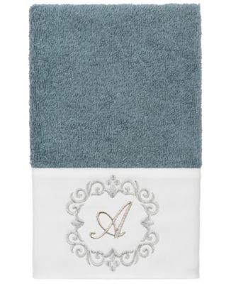 Turkish Cotton Monica Embellished Towel 3 Piece Set - Teal