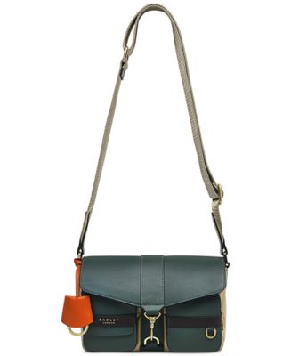 Radley London Leather Flapover Crossbody - Macy's