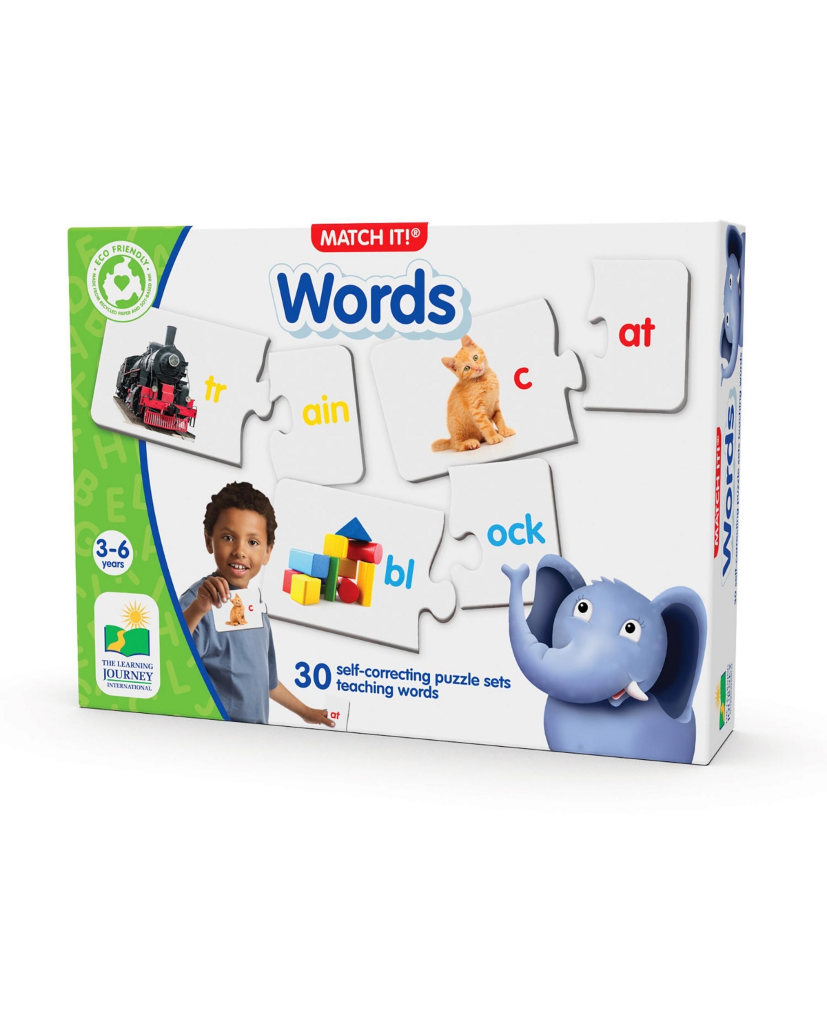 The Learning Journey Babies' Match It Words Set Of 30 Self-correcting Reading Puzzle Match The Words To Images In Multi Colored