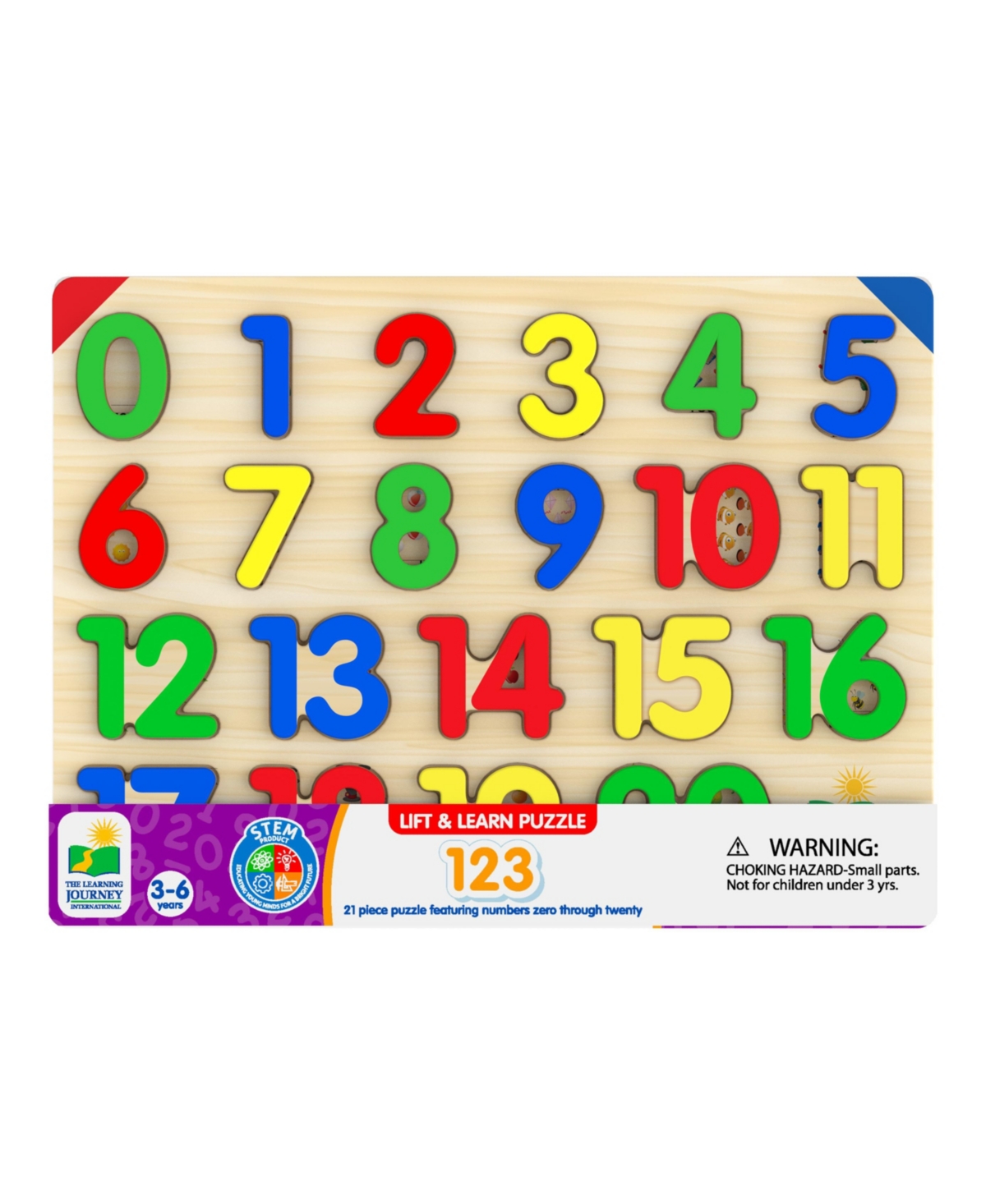 The Learning Journey Kids' - Lift Learn 1, 2, 3 Number Puzzle In Multi Colored