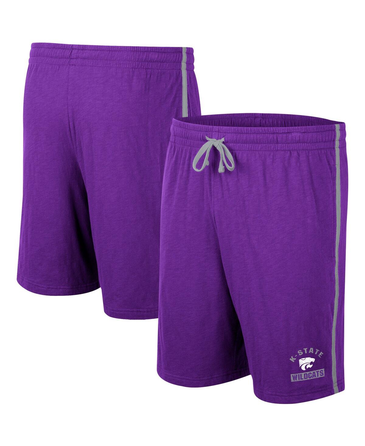 Shop Colosseum Men's  Purple Kansas State Wildcats Thunder Slub Shorts