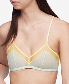 Women's CK One Sheer Pride Unlined Triangle Bralette QF6779