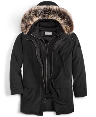 Men's Hooded Bib Snorkel Parka Coat, Created for Macy's