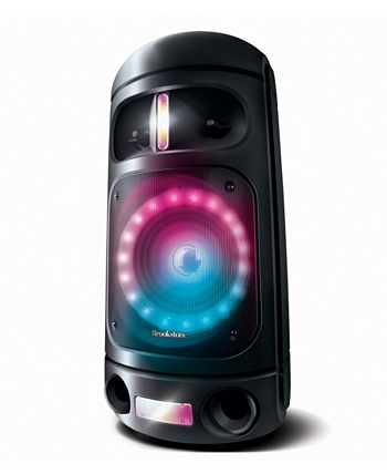 Brookstone Rumble Tower ポータブル Bluetooth スピーカー with-