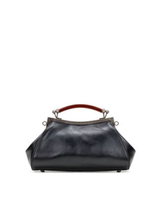 Kelmscott Small Leather Frame Crossbody Bag