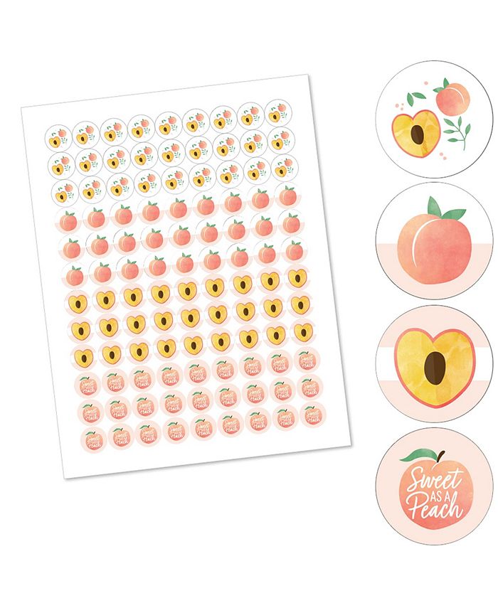 Mermaid Themed Round Candy Stickers - 160 Pieces For Party Favors & Decorations