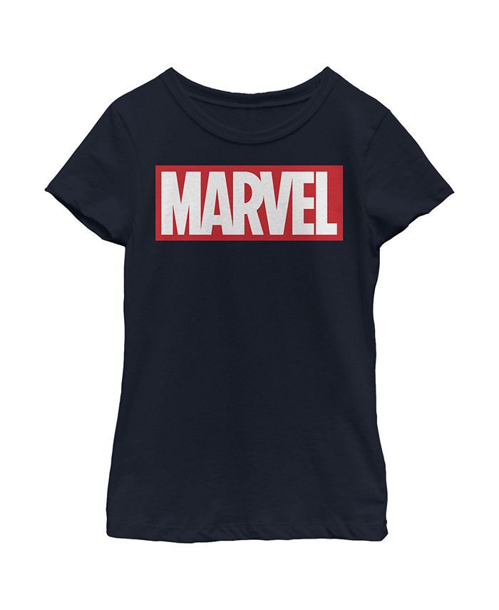 Marvel Girl's Classic Bold Logo Child T-Shirt - Macy's
