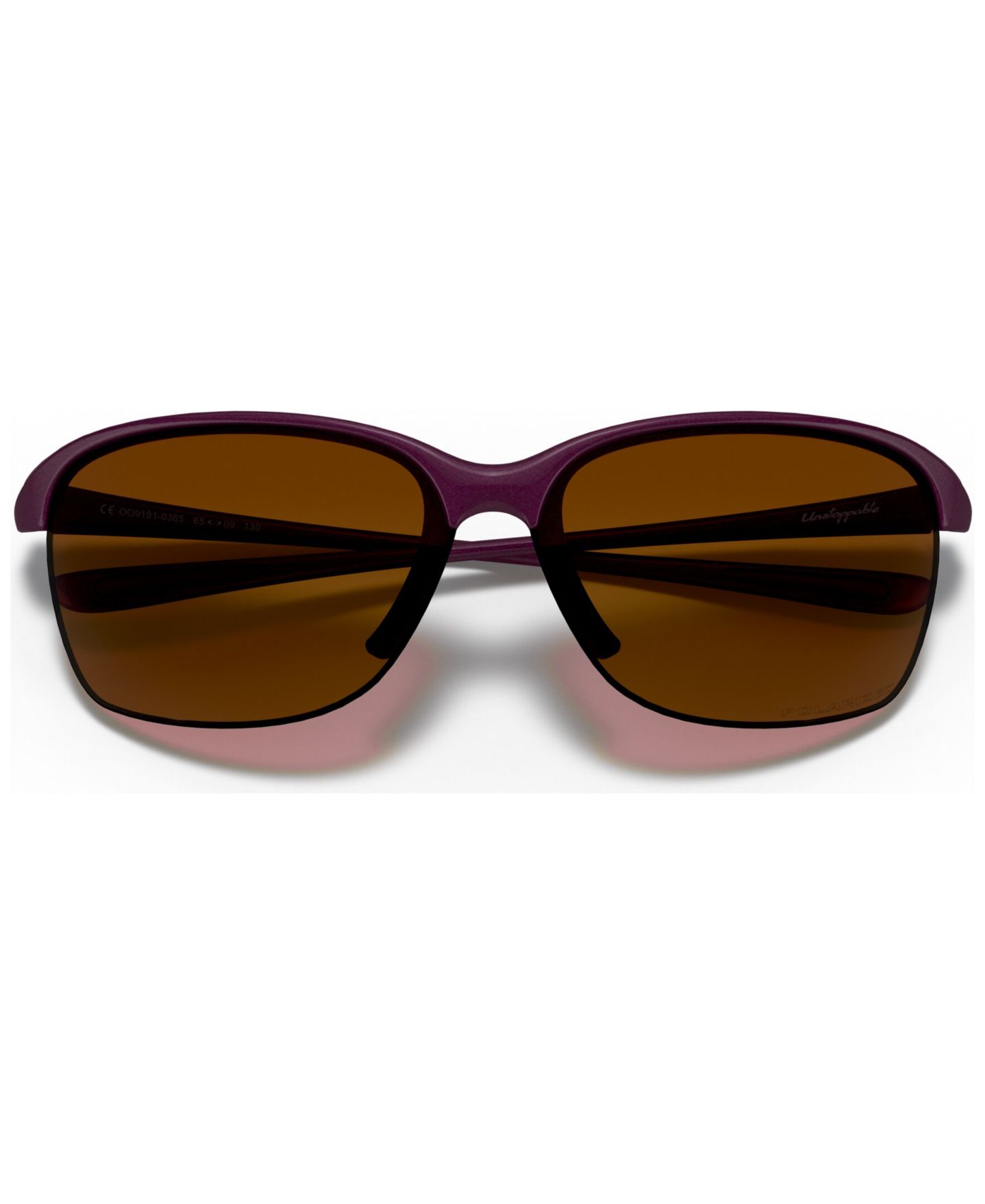 Женские солнцезащитные очки Oakley Polarized Sunglasses, OO9191-E, цвет: Фиолетовый / Коричневый — фото 5