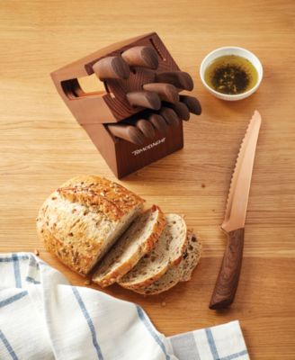 13 Piece Raintree Copper Block Cutlery Set