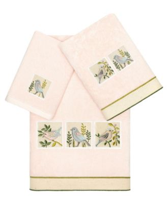 Turkish Cotton Belinda Embellished 3-Pc. Bath Towel Set