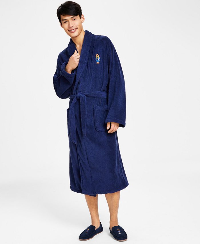 Mens polo robe online and slippers