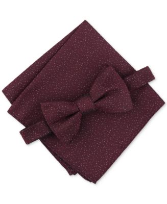 Alfani Men's Garfield Mini-Print Bow Tie & Pocket Square Set, Created ...