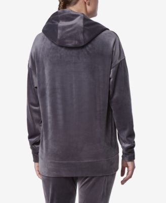 Women's Long Sleeve Leggings Length Velvet Hoodie