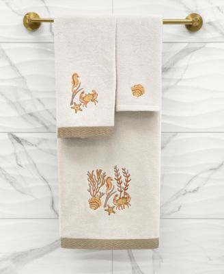Turkish Cotton Aaron Embellished 4-Pc. Bath Towel Set