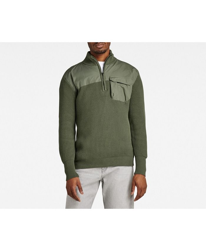 G-Star Raw Men's Army Half Zip Knit Sweater & Reviews - Sweaters