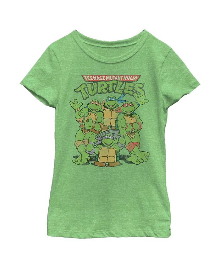 Teenage Mutant Ninja Turtles Donatello Raphael Michelangelo Toddler Boys T- Shirt and Mesh Shorts Outfit Set Toddler to Big Kid 