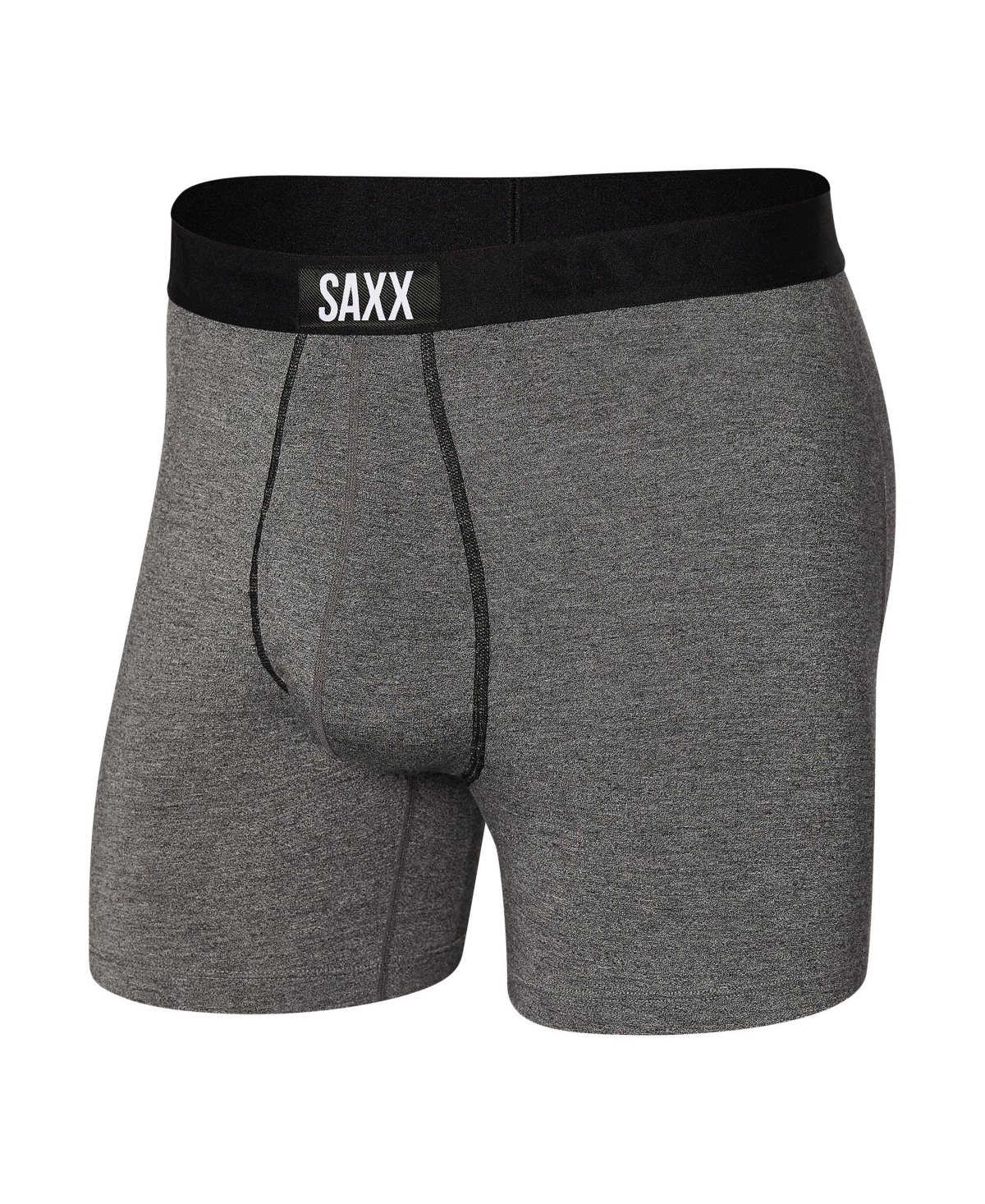 Shop Saxx Men's Ultra Super Soft Relaxed Fit Boxer Briefs In Salt And Pepper