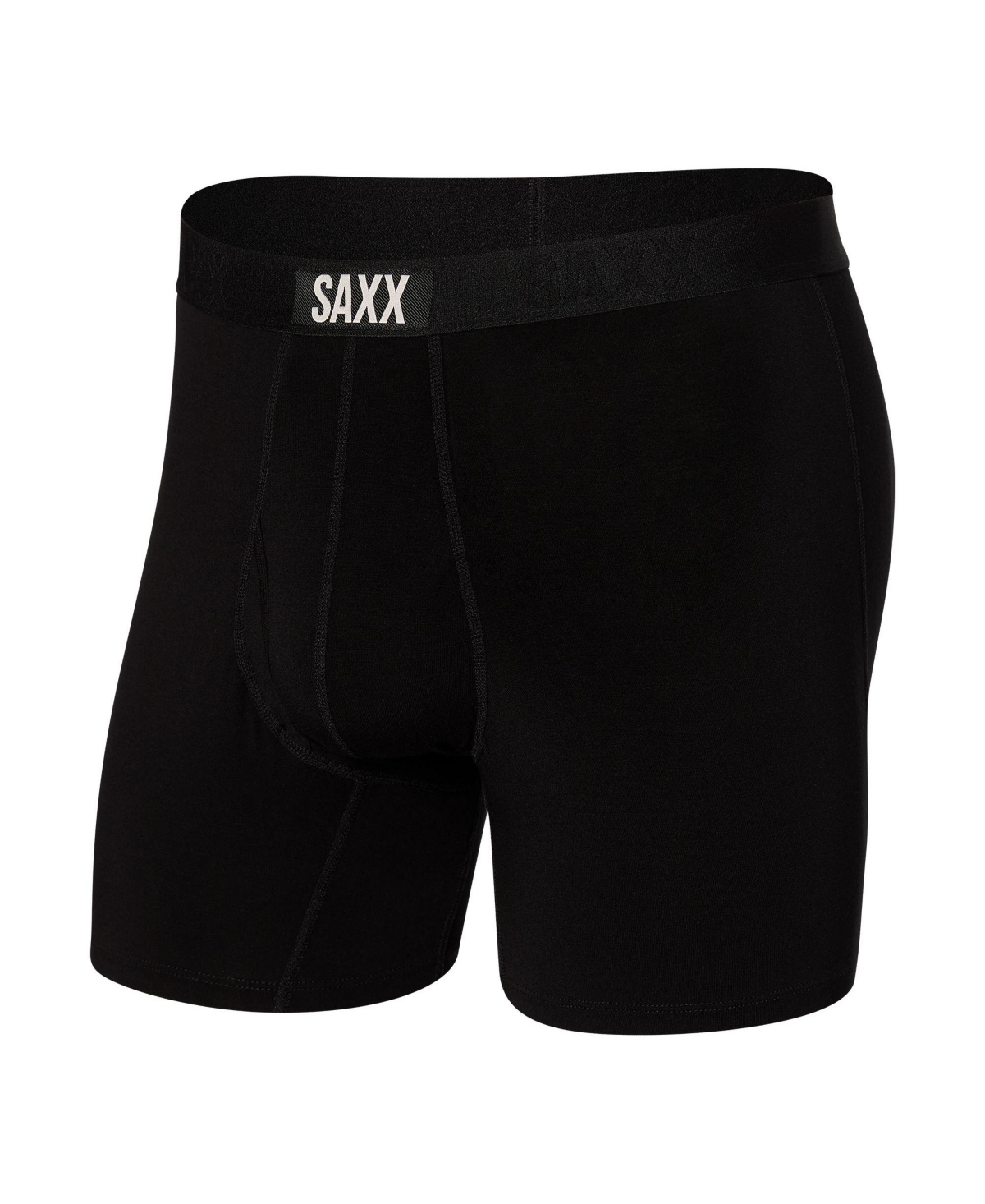 Saxx Men's Ultra Super Soft Boxer Fly Brief In Black | ModeSens