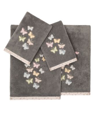 Turkish Cotton Mariposa Embellished 4-Pc. Bath Towel Set