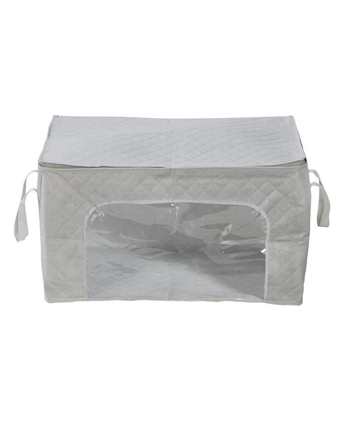 Honey Can Do Clothes Storage Bags with Handles and Clear View Windows
