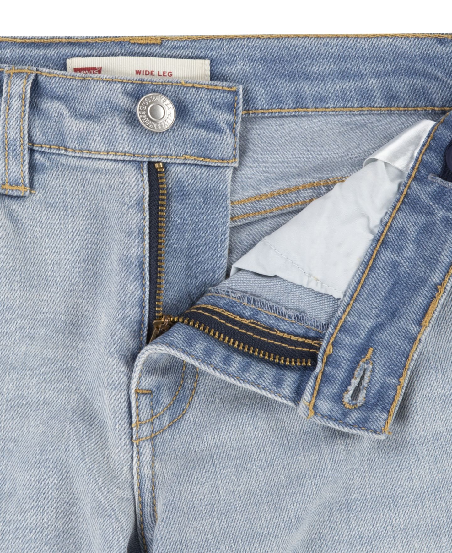 Джинсы Levi's Vintage-Like Mid-Rise Wide Leg Jeans для девочек, цвет: Bauhaus Blues — фото 11