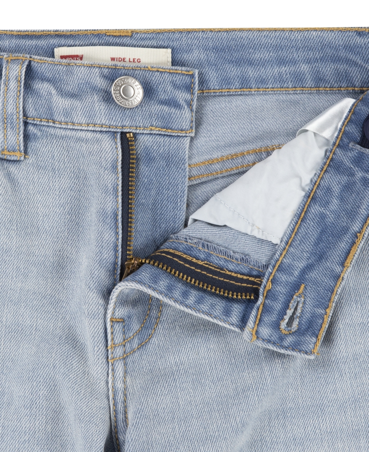 Levi's Big Girls Vintage-Like Mid Rise Wide Leg Jeans