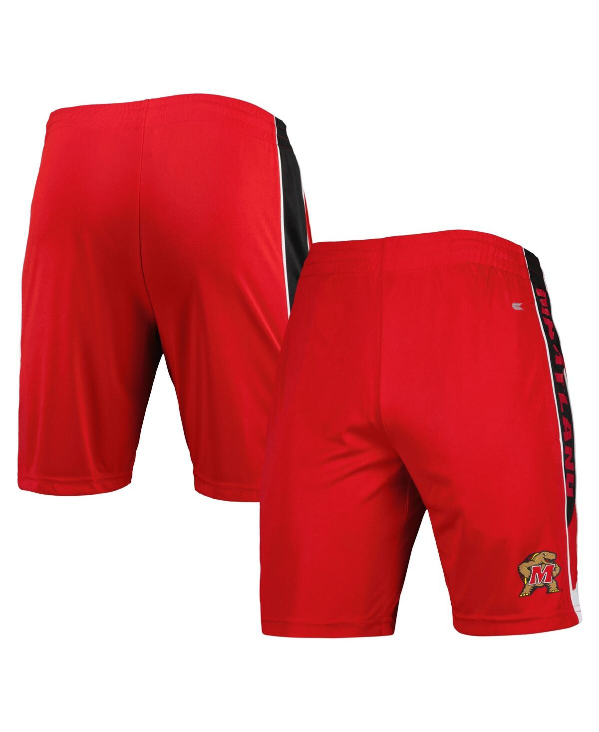 Shop Colosseum Men's  Red Maryland Terrapins Pool Time Shorts