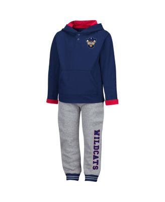 Toddler Boys Navy and Heathered Gray Arizona Wildcats Poppies Pullover Hoodie and Sweatpants Set