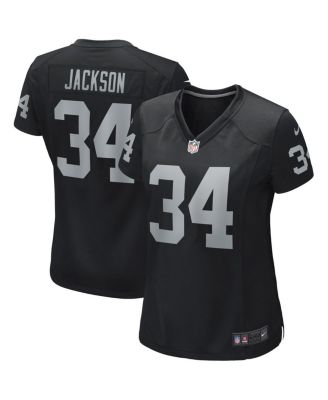 Nike Las Vegas Raiders No34 Bo Jackson White Women's Stitched NFL Limited Rush 100th Season Jersey